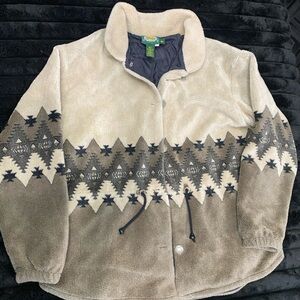 Cozy Geometric Patterned Jacket